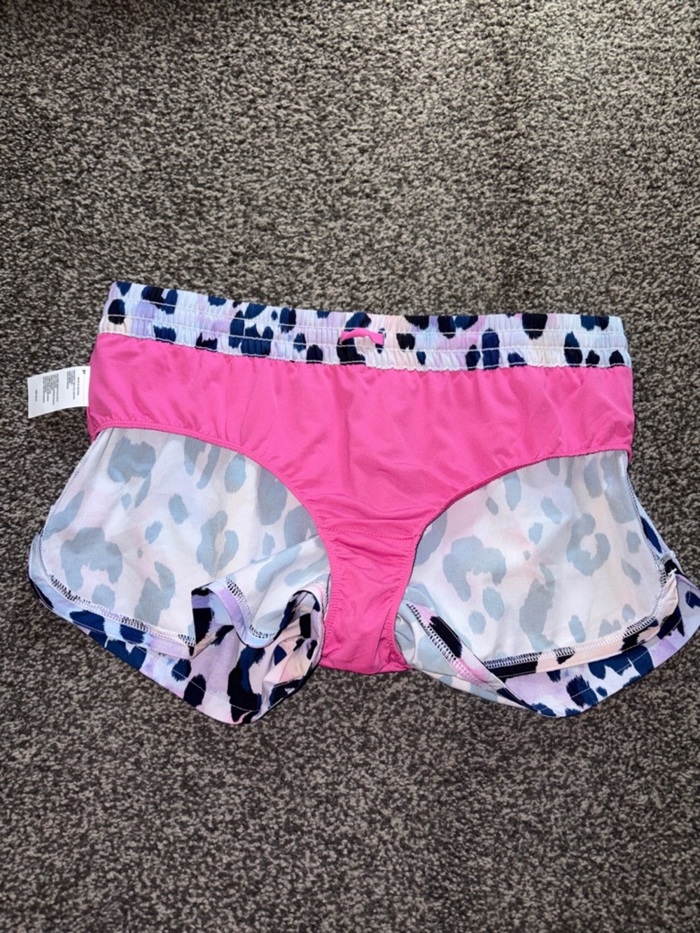 DSG Stride Active Shorts Lavender Leopard Print NWT Size Large - Picture 7 of 11